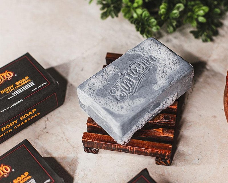 Suavecito Body & Hand Soap Bars Moisturizing Masculine Original Fragrance With Charcoal 6 oz 3 Pack
