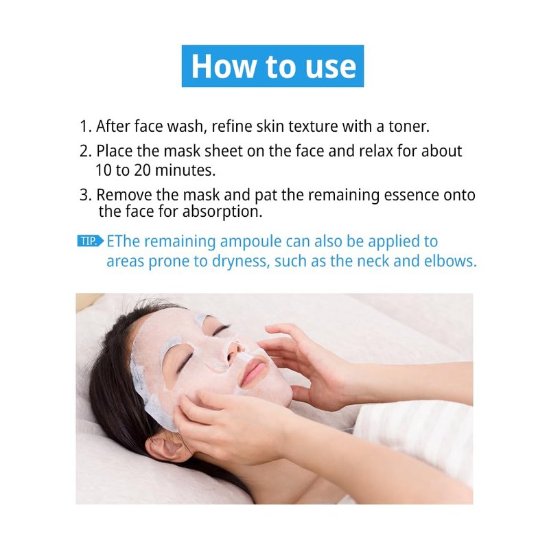 ZEROID | Soothing Sheet Mask | Face Masks Skincare for Sensitive and Dry Skin | Korean Face Mask with Hyaluronic Acid & Ceramide | Hydration & Skin Barrier Enhancement | Pure Cotton Sheet | 5 Sheets