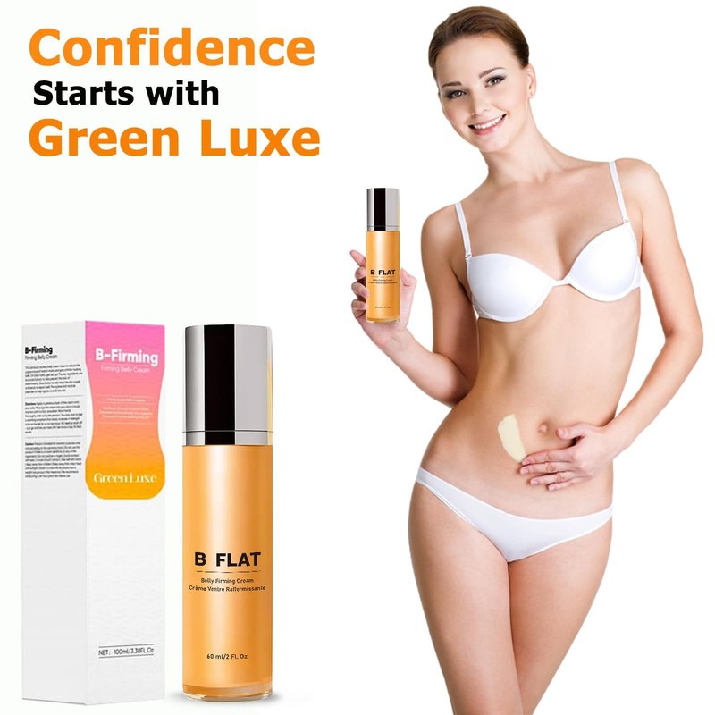 NICENINE B Flat Belly Firming Cream - Stretch Mark, Tightening Belly Cream - Body Cream Skin Tightening for Stomach Thighs & Butt, Firming and Moisturizing Body