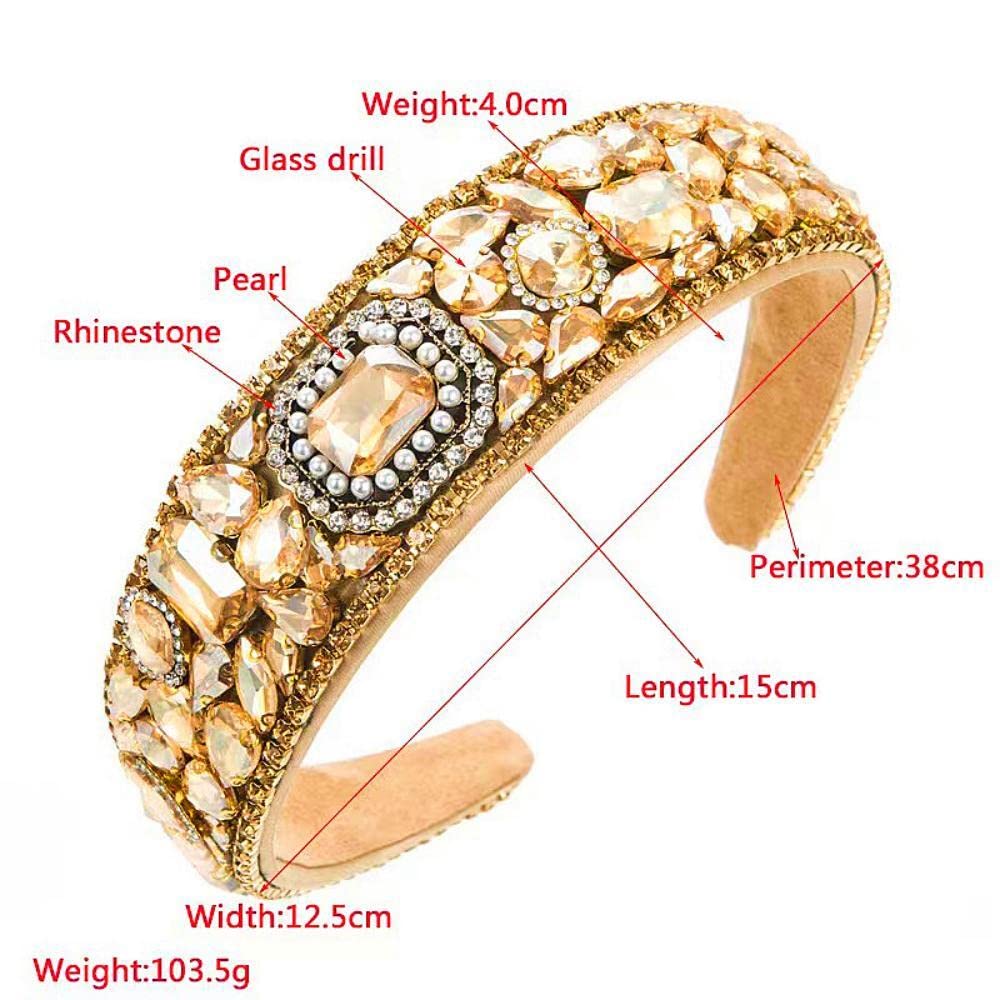 MUQINGWAN Fashion Women's Headband, Crystal Rhinestone Headband, Accessories For Women And Girls (Crystal Headband 7)