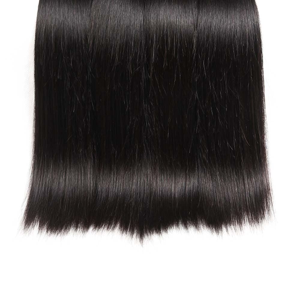 10 12 14 inch Straight Human Hair Bundles Brazilian Straight Bundles Real Unprocessed Virgin Hair Natural Color Human Hair Straight Bundles