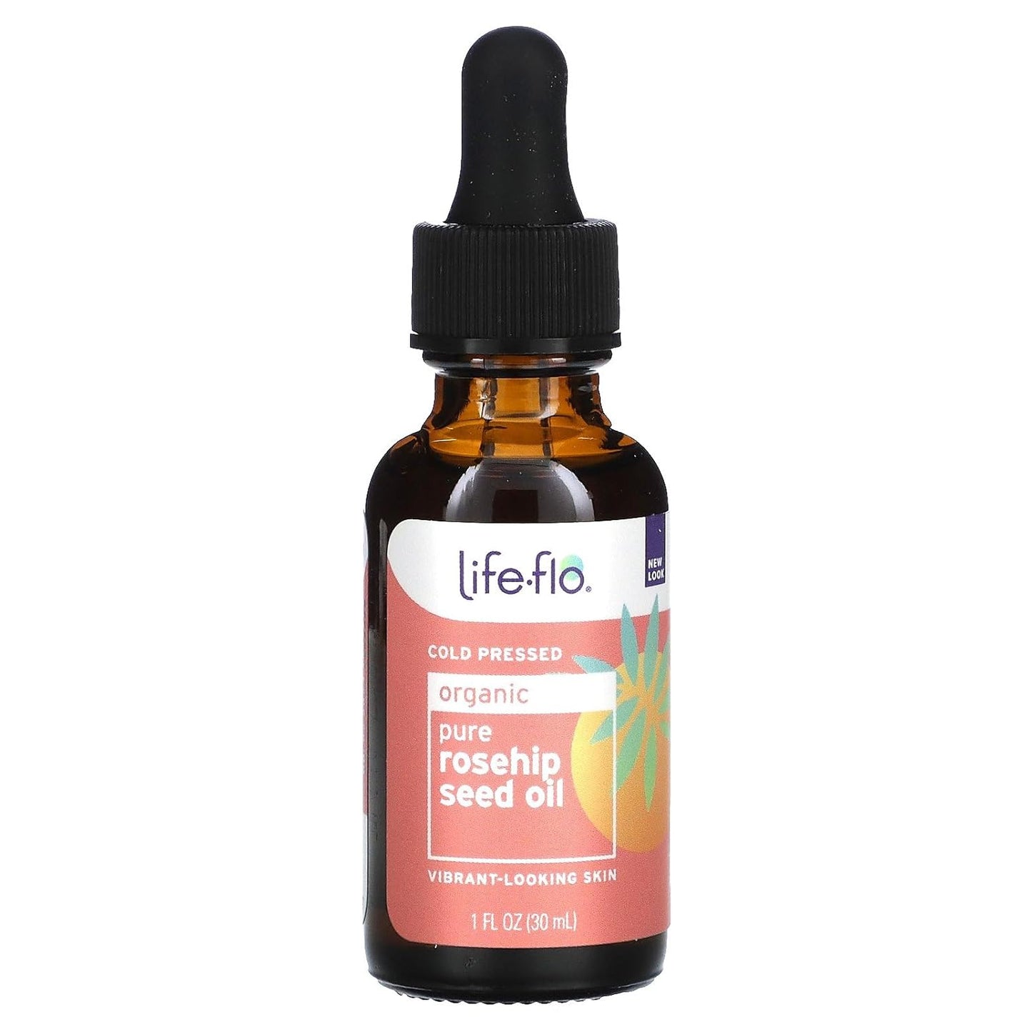 LIFE-FLO Pure Organic Rosehip Seed Oil, Hydrating Face Oil, Dry Skin Care, Cold Pressed from Organic Rose Hips, Rich in Fatty Acids and Vitamin A (Retinol), Hypoallergenic, 60-Day Guarantee, 4oz