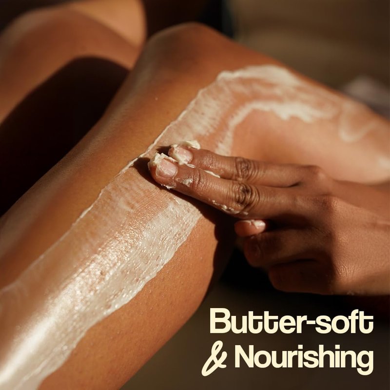 AKWAABA Whipped Shea Butter (Gold Pine) – Nourishes & Moisturizes | Made with Shea Butter | No Dyes & Parabens | 12 oz / 340 g