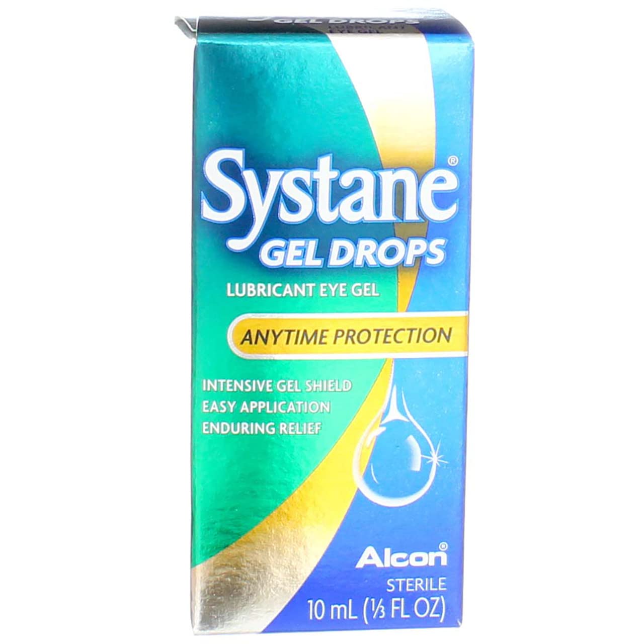 Systane Gel Drops Lubricant Eye Gel, Anytime Protection, 10mL Each (Pack of 4)