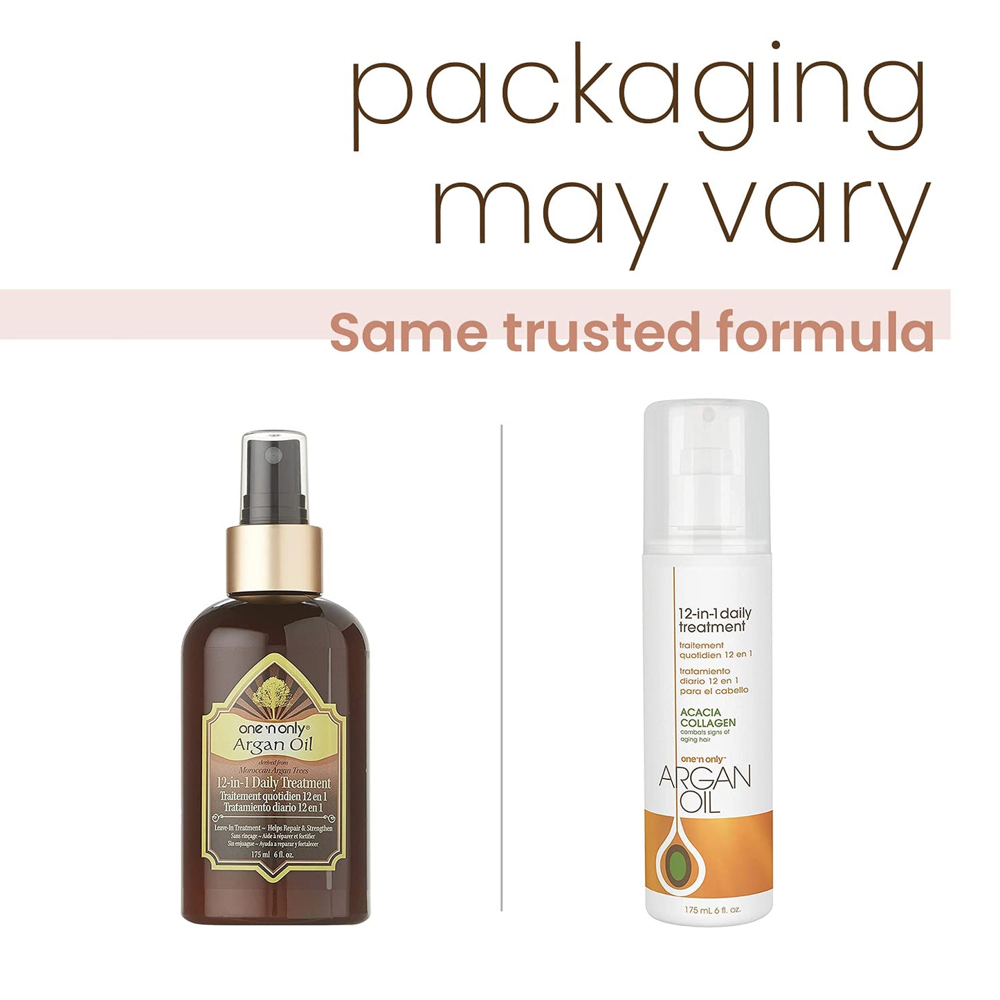 One N' Only Argan Oil 12-in-1 Treatment for Frizz Control & Moisture - 6 Fl Oz (2 Pack)