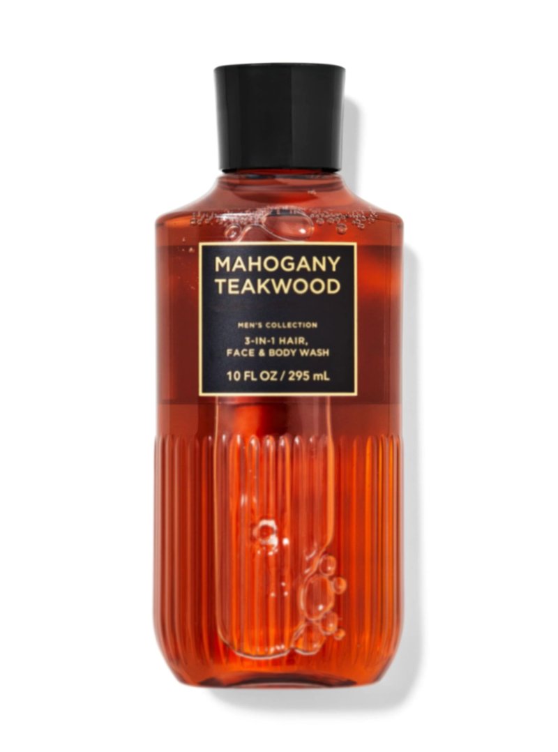 Mahogany Teakwood Body Wash 3-in-1 Hair, Face, and Bath And Body