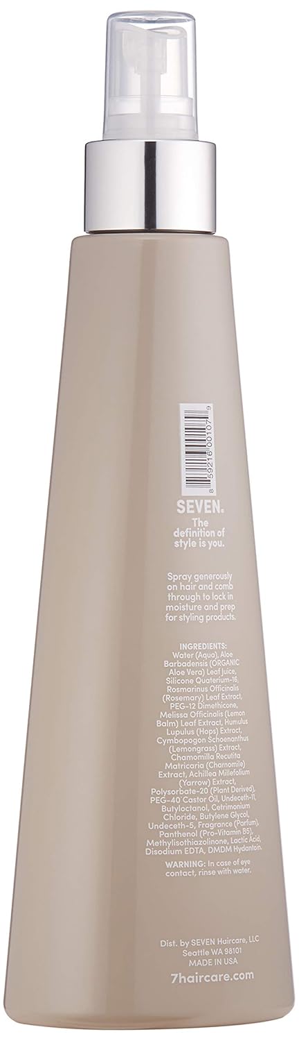 SEVEN Hair Care Gazar Hydrate Conditioner for Women & Men, Anti-Frizz, Moisturize Dry Hair, Sulfate + Paraben Free, Cruelty Free with Argan Oil, Jojoba & Biotin, Made in USA