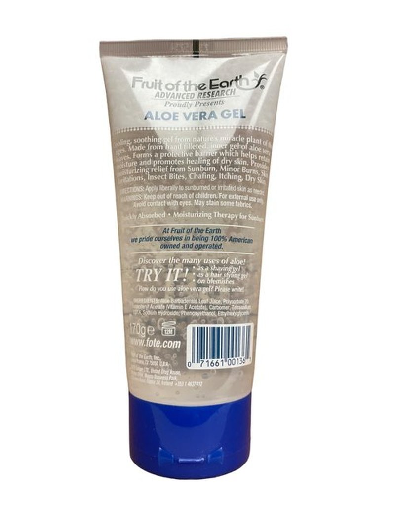 Fruit of the Earth Aloe Vera 100% Gel 6 oz (Pack of 6)
