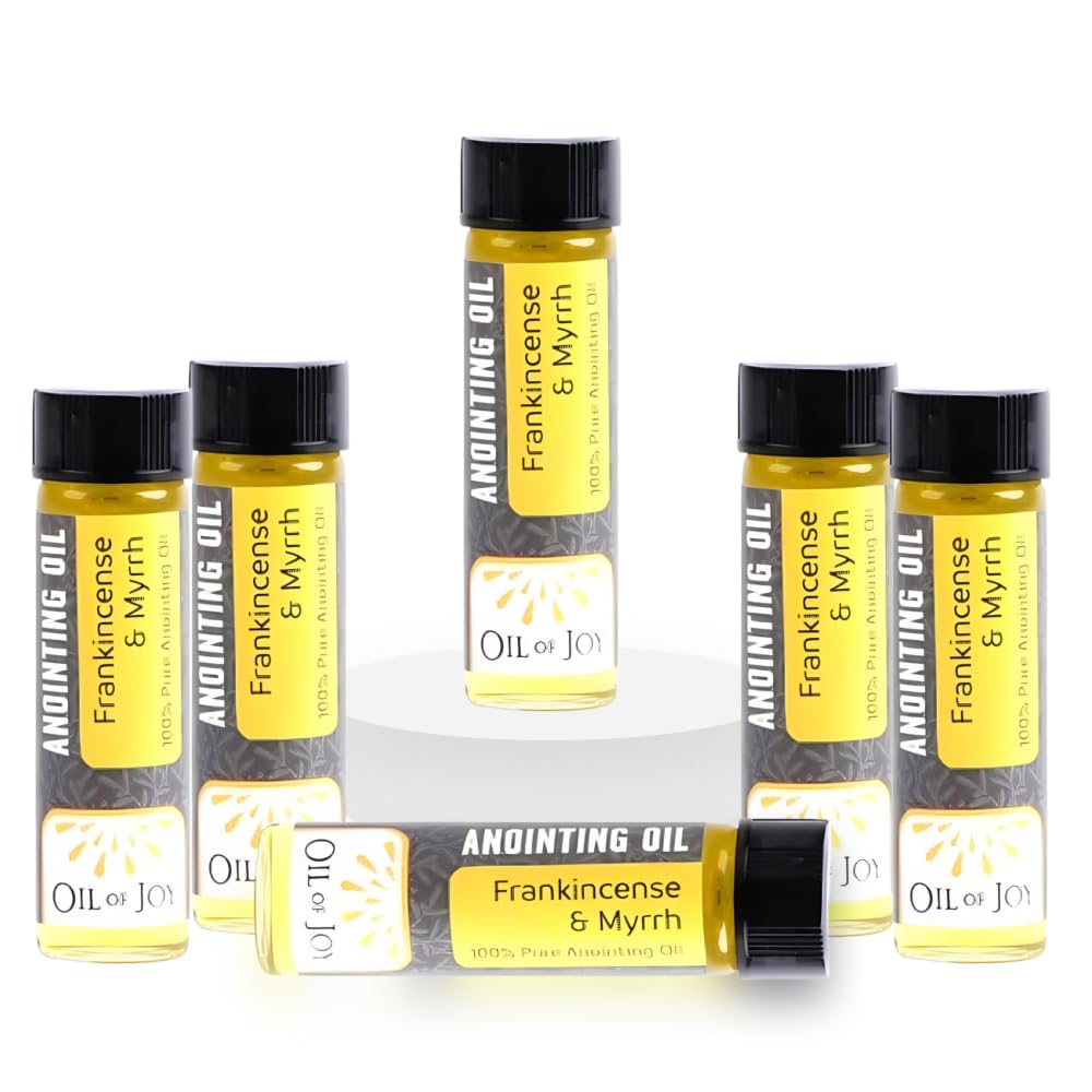 Swanson Christian Products Anointing Oil - Frankincense and Myrrh - 1/4 Ounce - Package of 6