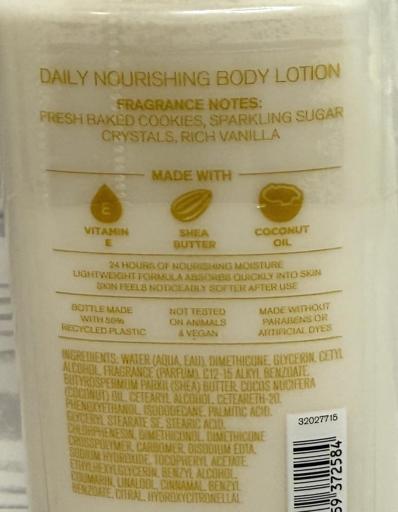 Bath & Body Works Merry Cookie Body Lotion 8 Ounces Each Pack of 2