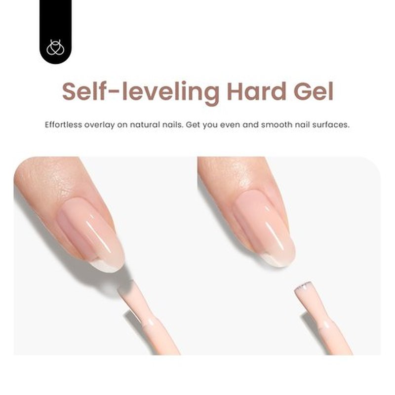 Beetles Builder Gel for Nails, 12 Pcs 8-in-1 Pink Rose Nude Gel Builder for Nails, Beige White Colors Hard Gel Builder Extension Gel, Nail Strengthener Gel, Nail Art Design Fall Gifts for Women