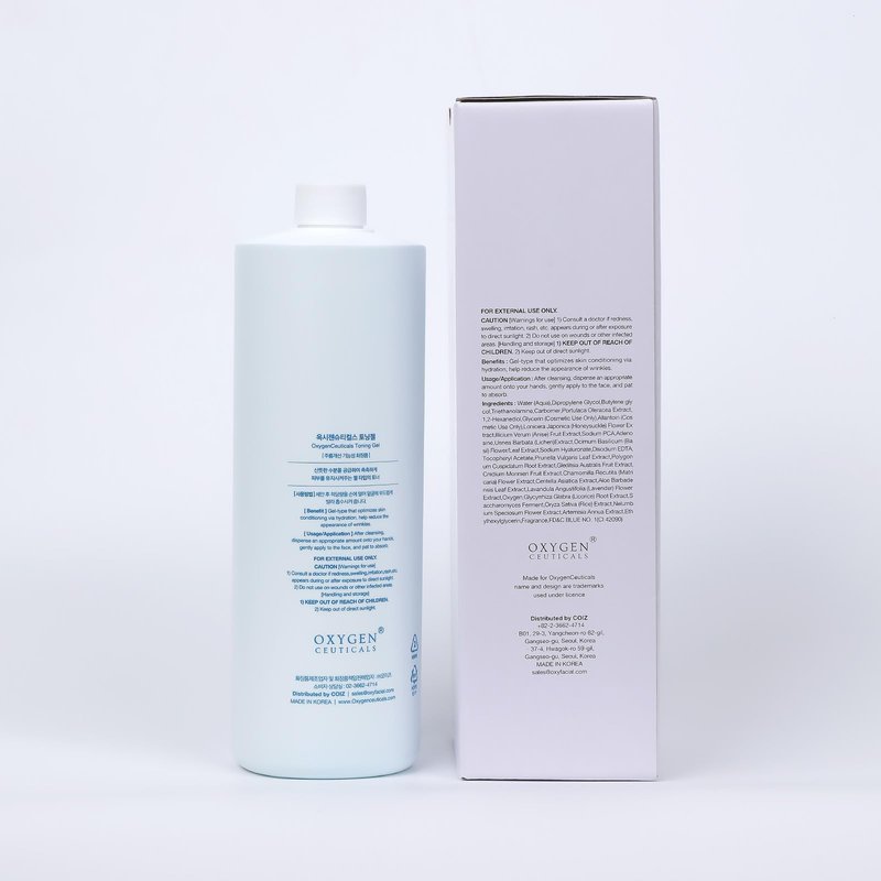 OxygenCeuticals Toning Gel – Premium Hydrating Gel Toner with Centella & Licorice Root Extracts, Adenosine Anti-Wrinkle, Soothing Care for Dry & Sensitive Post-Treatment Skin. 33.8 fl.oz (1000ml)