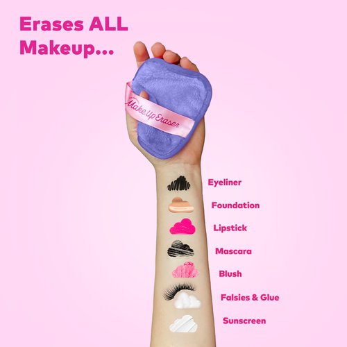 The Original MakeUp Eraser, 7-Day Set, Erase All Makeup with Just Water, Including Waterproof Mascara, Eyeliner, Foundation, Lipstick, Sunscreen, and More! Dewy Glow, 7ct.