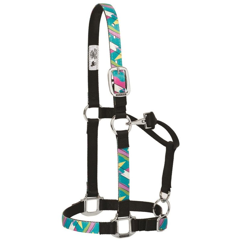 Weaver Leather Adjustable Patterned Nylon Horse Halter