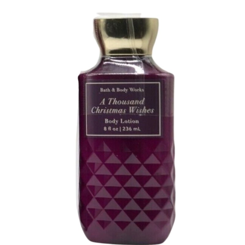 Bath and Body Works Gift Set of 10 oz Shower Gel and 8 oz Lotion (A Thousand Christmas Wishes)