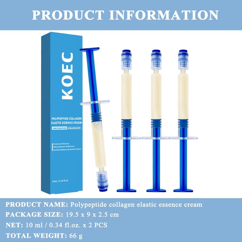 SHEEYOON Polypeptide Collagen Elastic Essence Cream, Micro Molecular Collagen Peptide Lotion, Anti-Wrinkle Firmer Skin Moisturizer 2 PCS
