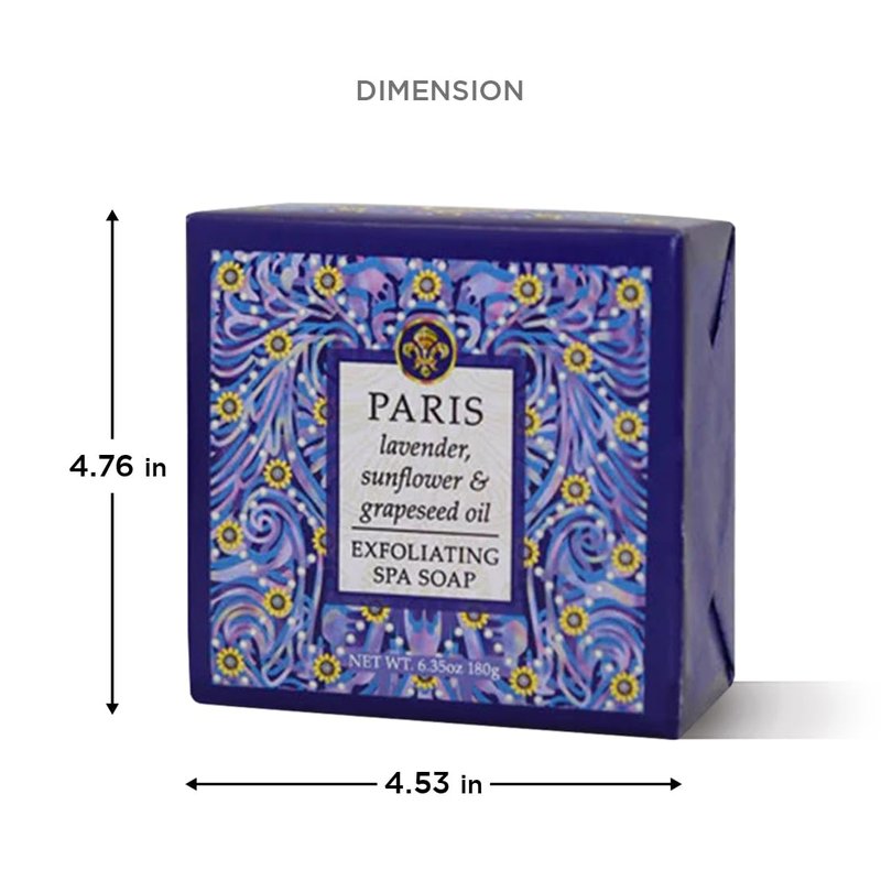 Greenwich Bay Trading Company Destination Collection: Paris (6.35oz Soap Square)