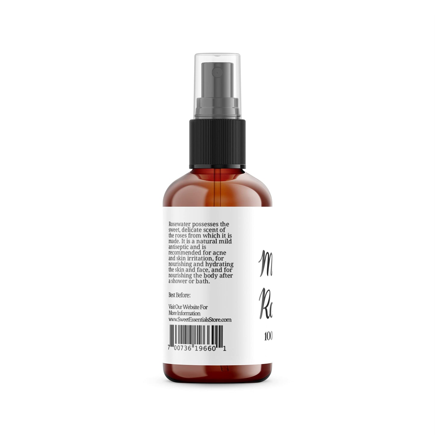 Pack of 3 Premium Organic Moroccan Rose Water - 4oz W/Sprayer - Imported From Morocco - 100% Pure (Food Grade) No Oils or Alcohol - Rich in Vitamin A & C Perfect for Hydrating & Rejuvenating Your Skin