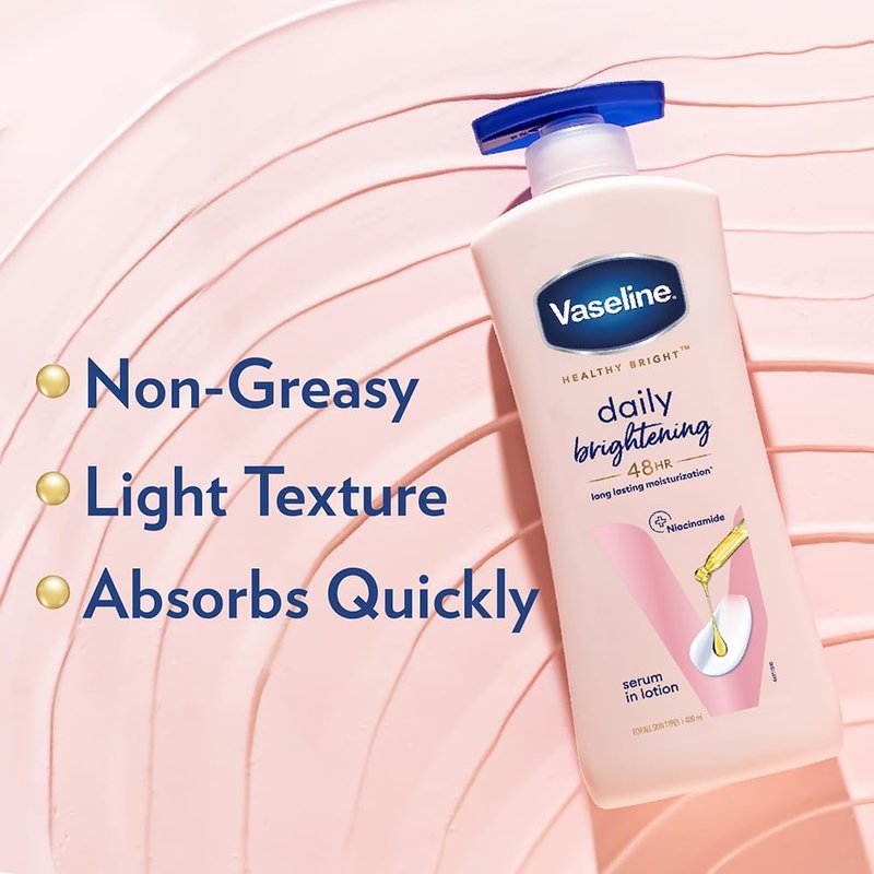 Vaseline Healthy Daily Body Lotion | With Niacinamide | For All Skin Types | 6.67 Fl Oz (200ml)