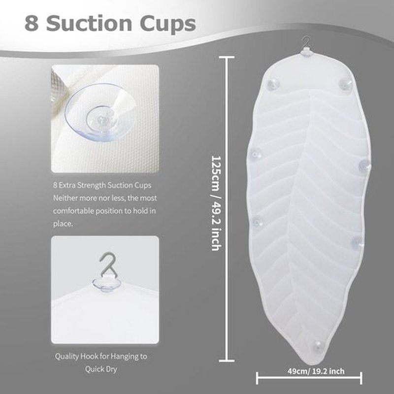 Full Body Spa Bath Pillow Mat, Bathtub Mattress Luxury Cushion with Large Suction Cups, Comfort Support Your Head, Neck, Shoulder, Back and Tailbone, Relax & Quick Drying