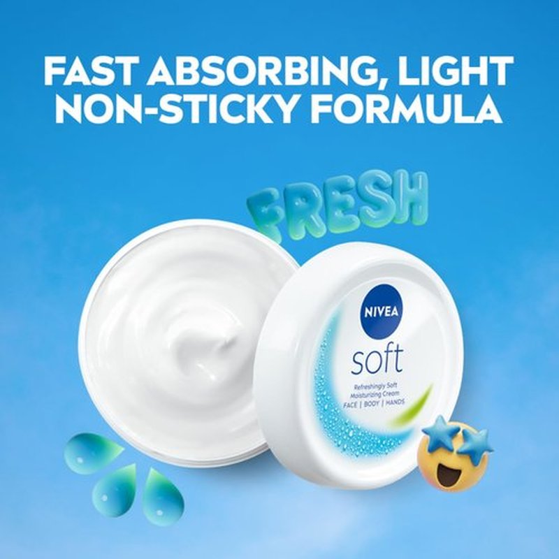 Nivea Soft Light Moisturising Cream | 300ml (10.14 Fl Oz)