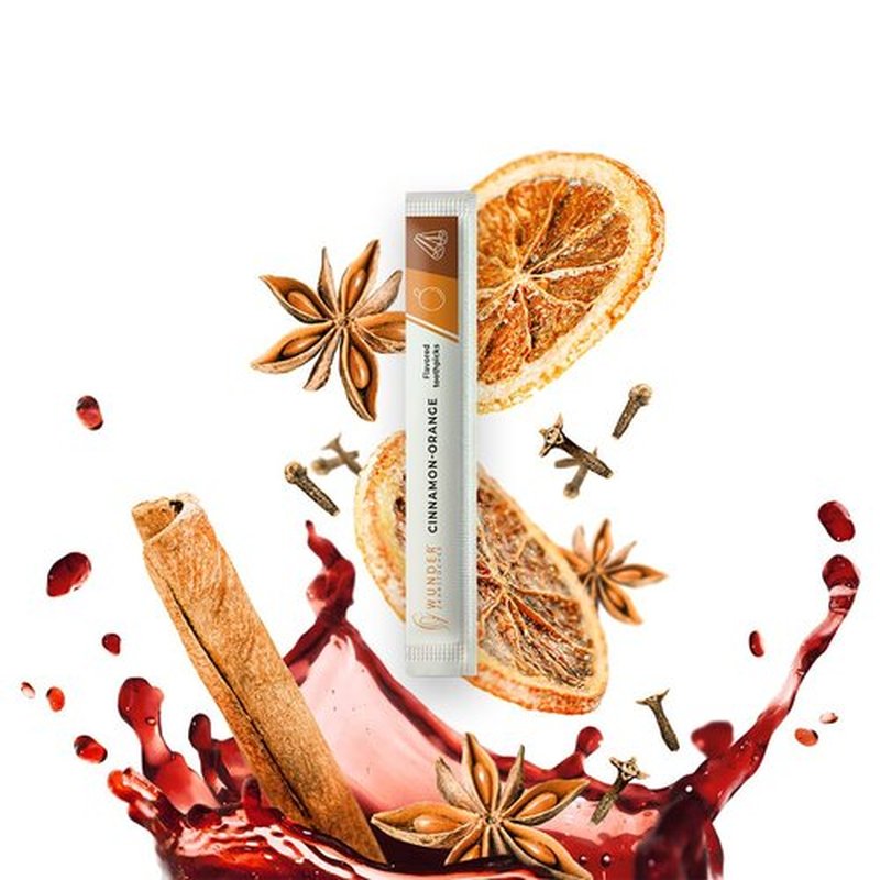 Wonder Toothpicks with Flavour, 200 x Toothpicks,Individually Packed,in 8 Refreshing Varieties,Gentle Oral Hygiene, Fresh Breath,Individually Packed Toothpicks with Flavour (Hell Cinnamon Orange, 200)