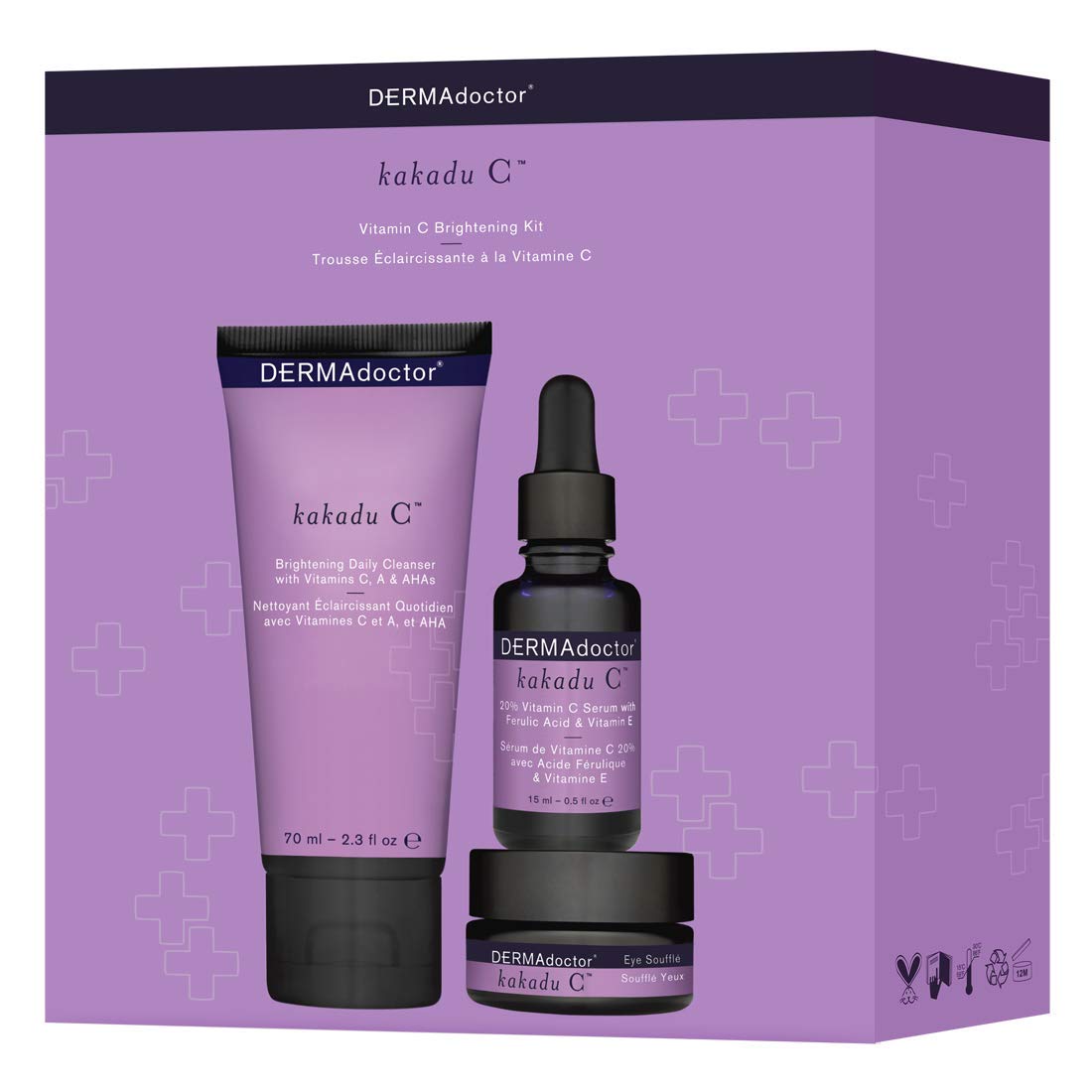 DERMAdoctor Vitamin C Facial Cleanser, Daily Face Wash, Toner, Makeup Remover | High-Potency Vitamin C from Kakadu Plum, Facial cleanser, Face Scrub, Cleanse Pores, Removes oil, Sunscreen, Pollutants