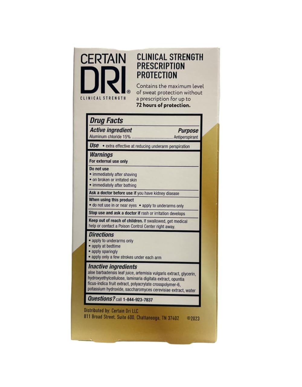 Certain Dri Anti-Perspirant Roll-On, 1.2 Fl Oz, Triple Pack for Maximum Protection
