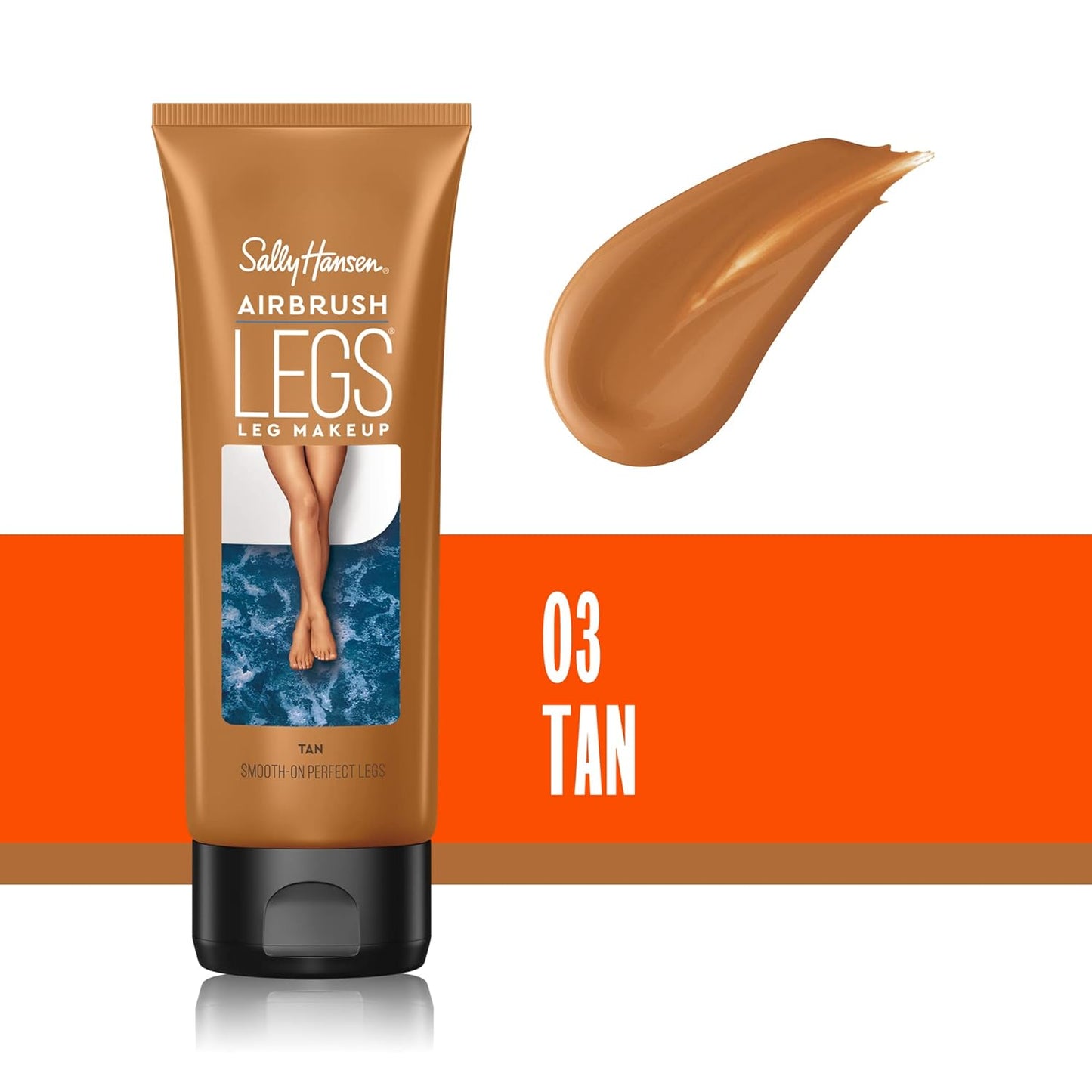 Sally Hansen Airbrush Legs, Leg Makeup Lotion, Deep 4 Oz, Pack of 2