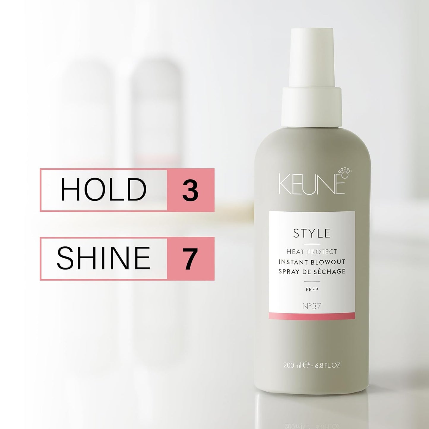 Keune Style Instant Blowout Spray, Heat Protectant & Blow-Dry Speed Enhancer for All Hair Types, 6.8 Fl Oz