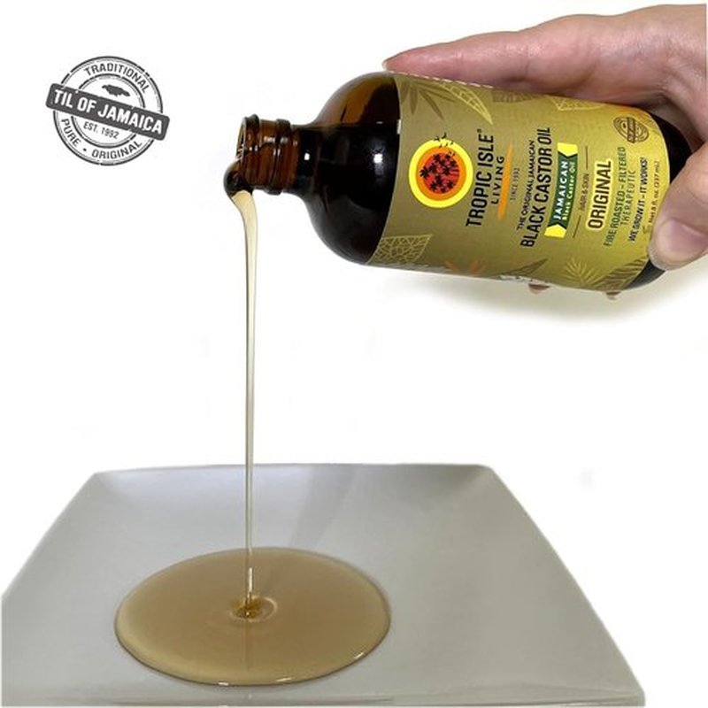 Tropic Isle Living Jamaican Black Castor Oil 8oz "Pack of 2"