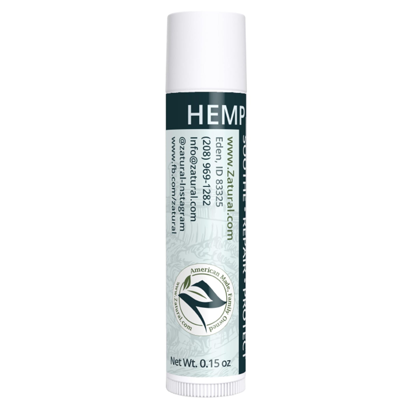 Hemp Lip Balm with L-Lysine & Seed Oil | Intense Lip Conditioner for Softness & Moisture Retention | Natural Botanical Lip Care (3 Tubes)