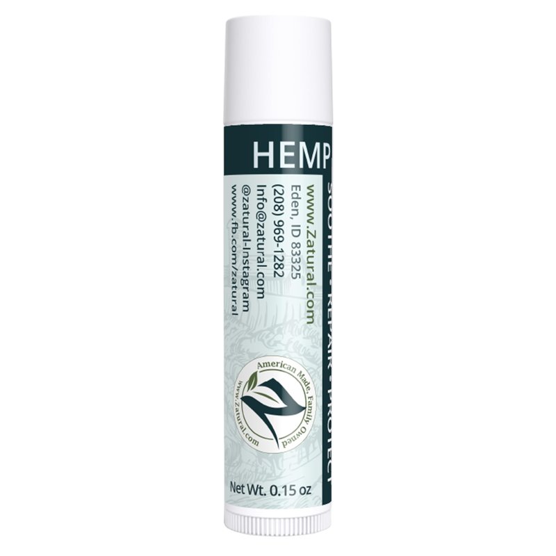 Hemp Lip Balm with L-Lysine & Seed Oil | Intense Lip Conditioner for Softness & Moisture Retention | Natural Botanical Lip Care (3 Tubes)