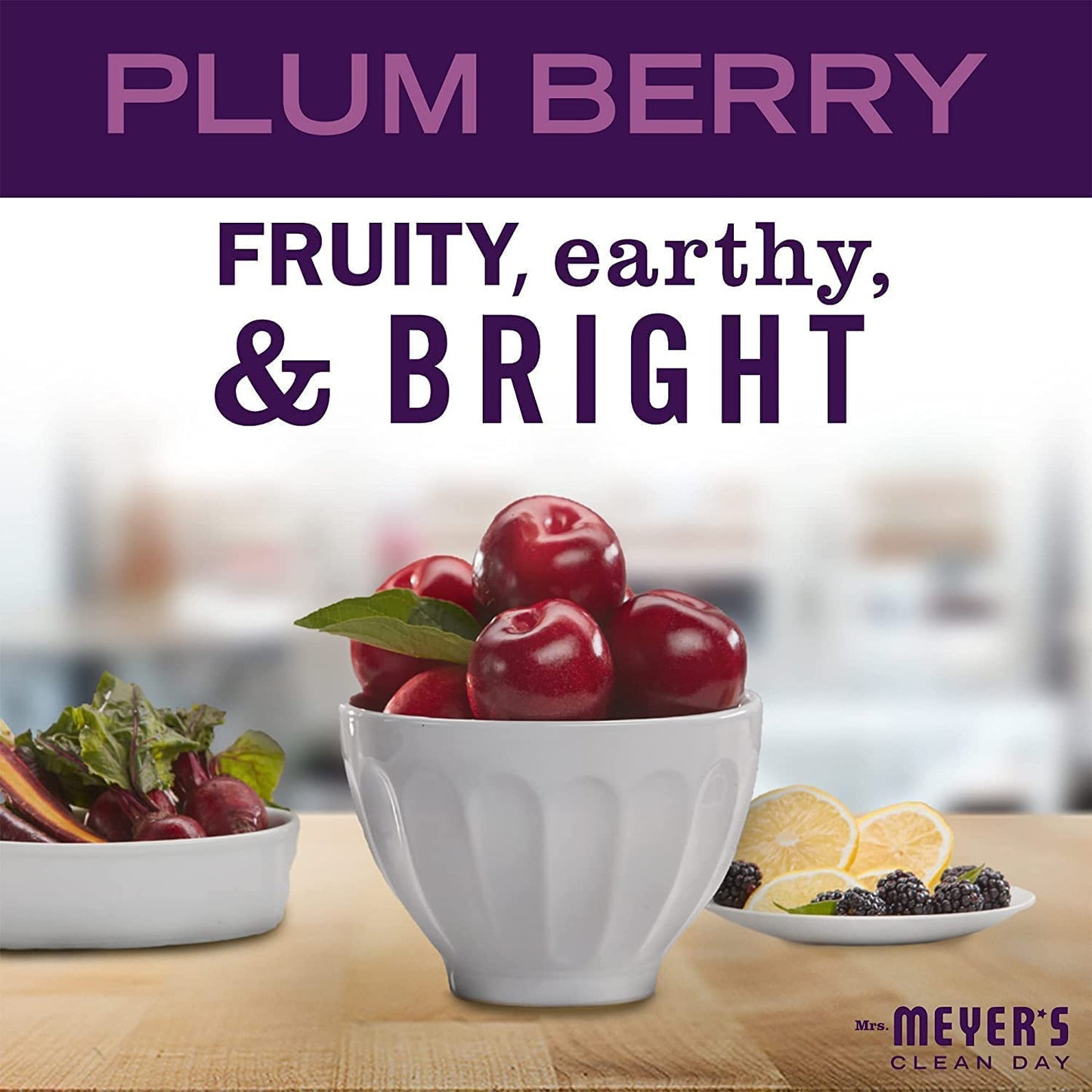 Mrs. Meyer's Liquid Hand Soap Variety, 1 Plum Berry Refill, 1 Plum Berry Hand Soap, 2 CT