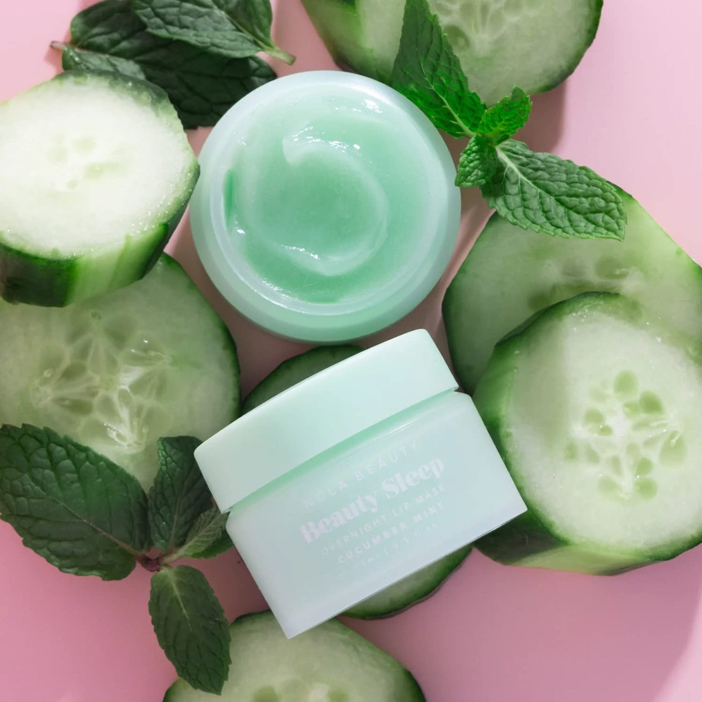 NCLA - Beauty Sleep Overnight Lip Mask | Vegan, Cruelty-Free, Clean Skincare (Cucumber Mint)