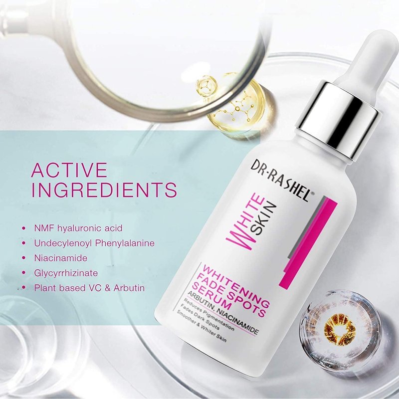 Dr Rashel Fade Dark Spots Face Serum - Reduces Pigmentation Smoother and Clear Skin - 1.69 oz