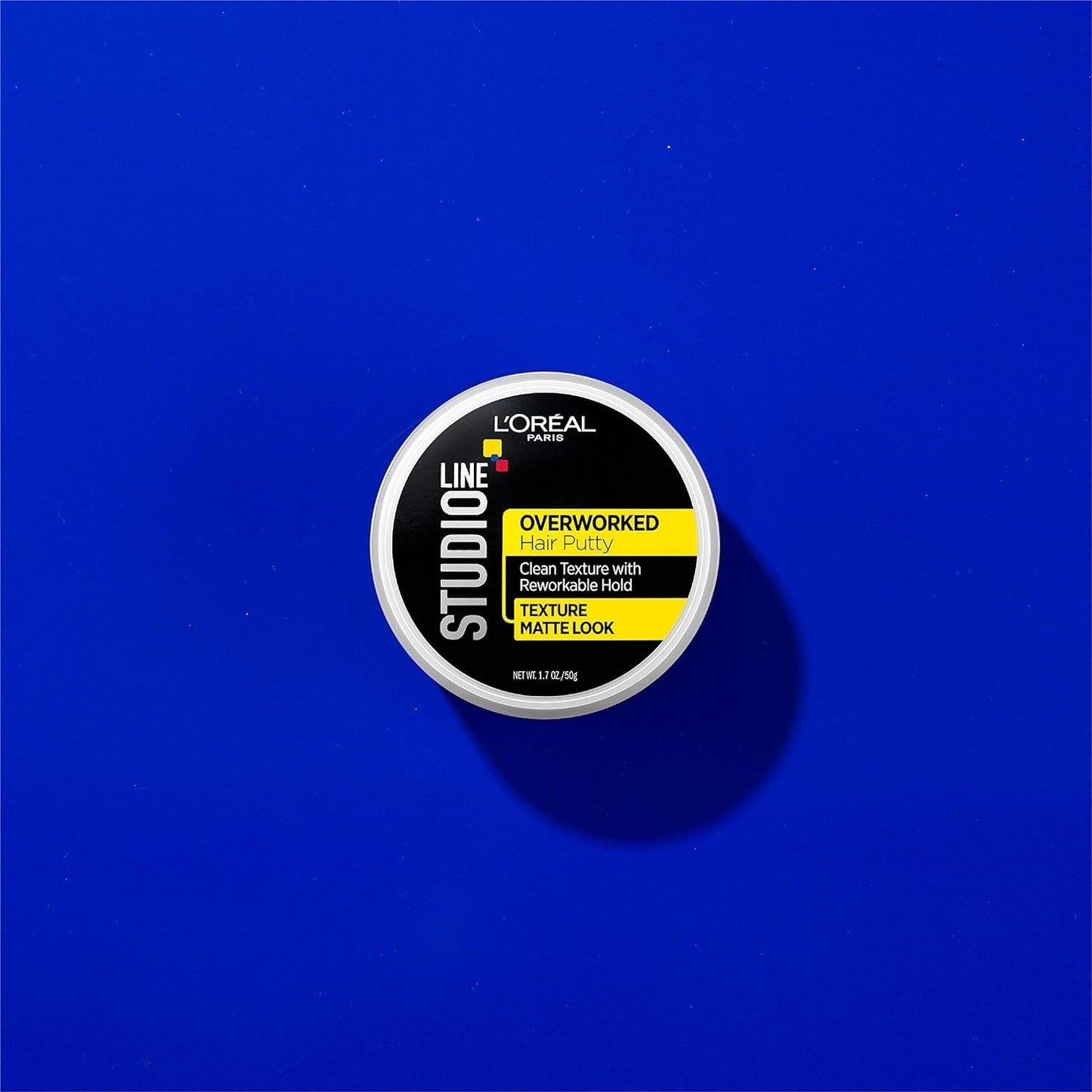 L'Oreal Paris Studio Line Overworked Hair Putty, 1.7 Ounce (Pack of 4)