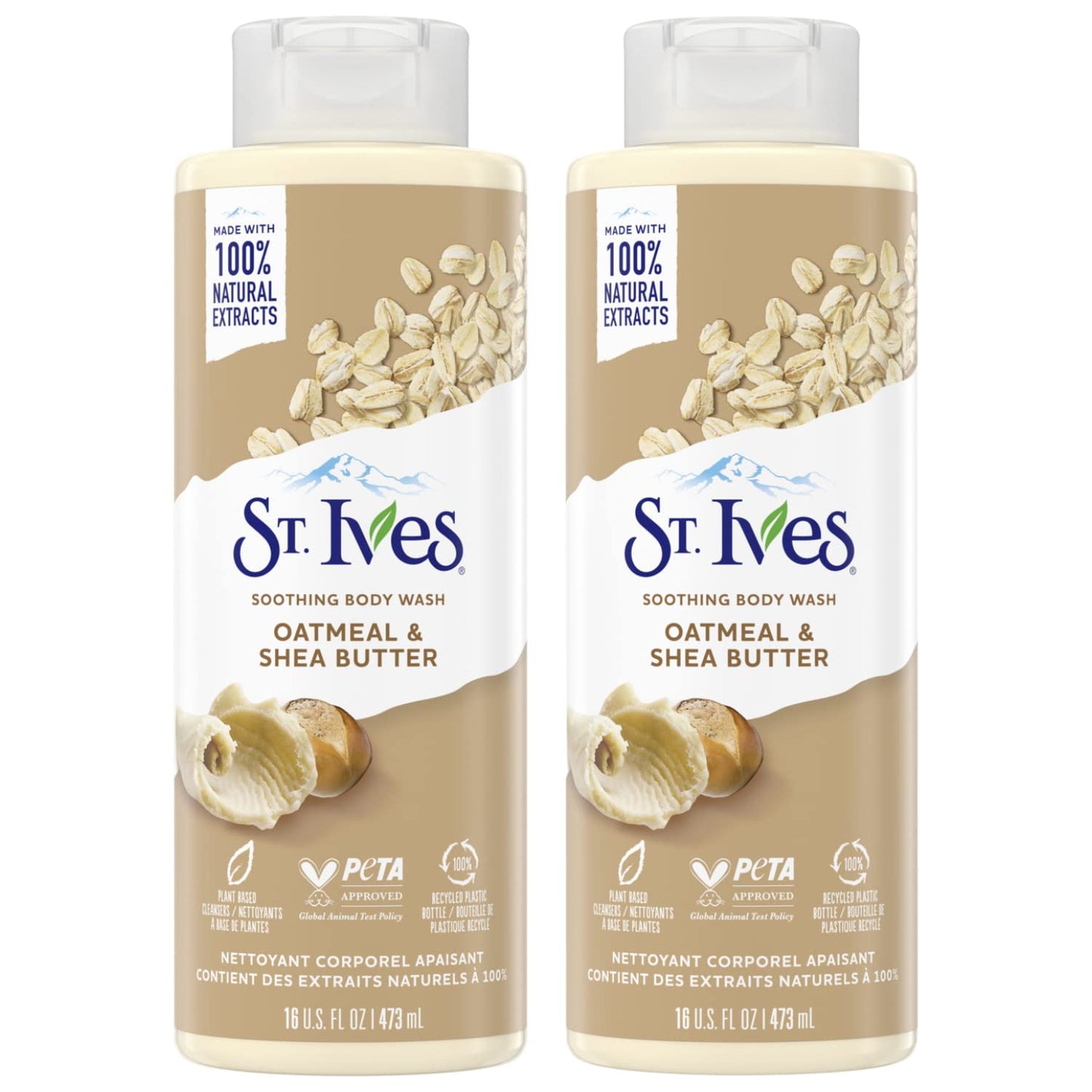 St. Ives Oatmeal and Shea Butter Moisturizing Body Wash 13.50 oz (Pack of 3)