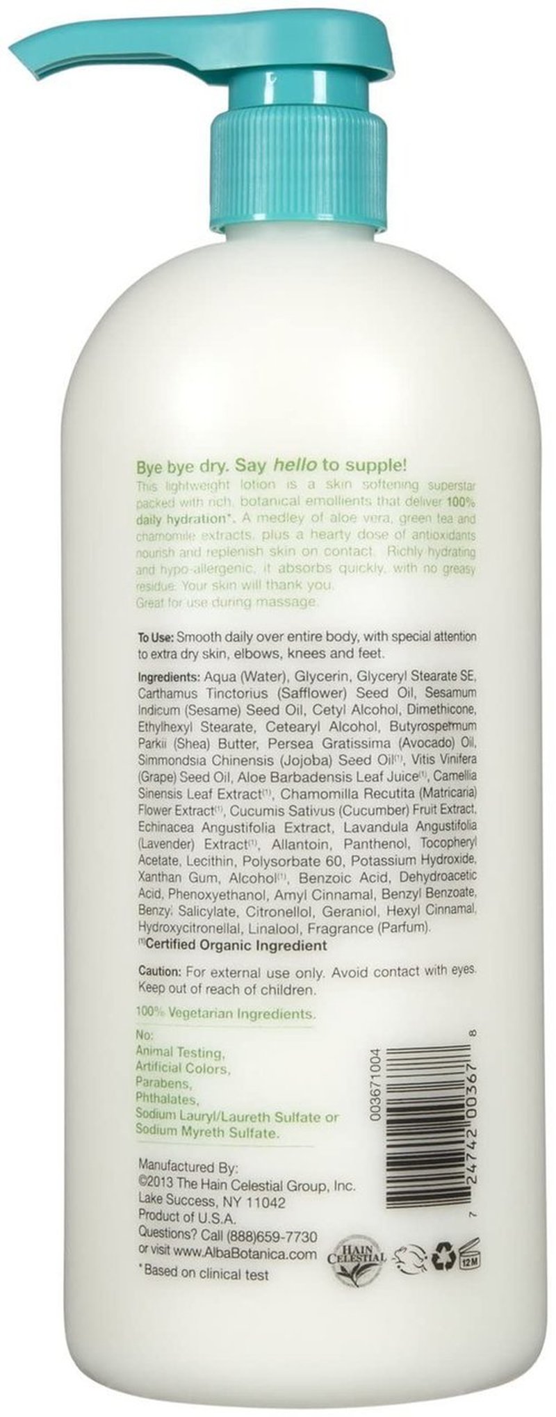 Alba Botanica Very Emollient Body Lotion - Original - 32 Ounce (Pack of 2)