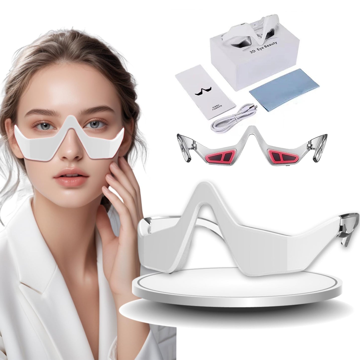 Botanique Paris Under Eye Device, Revitaleyes Under-Eye Therapy, Revital Eyes Glasses, Fade Dark Circles, Under-Eye Bags, Wrinkles, Fine Lines, Don’t Mask Aging, Rejuvenate It (1PCS)