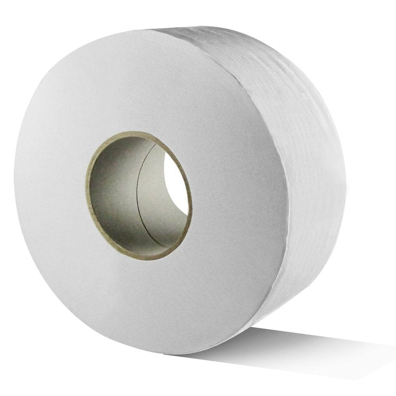 Karat 9" Jumbo Roll Toilet Paper - 2-Ply Industrial Strength Tissue (JS-JRT1000), 1000 ft, 12 Pack