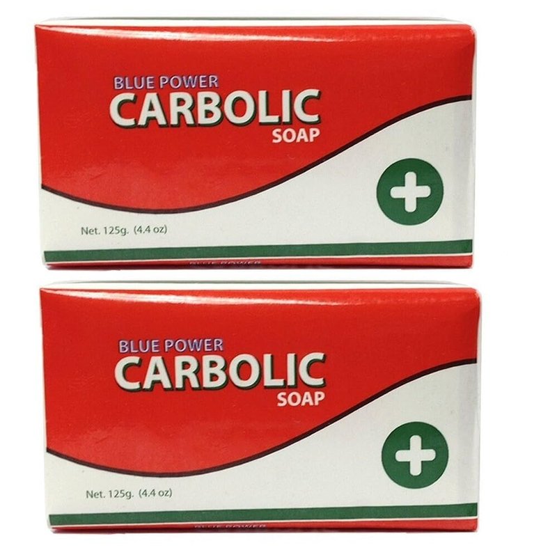 Blue Power Carbolic Soap - Disinfectant Soap for Acne - 4.4oz (Pack of 2)