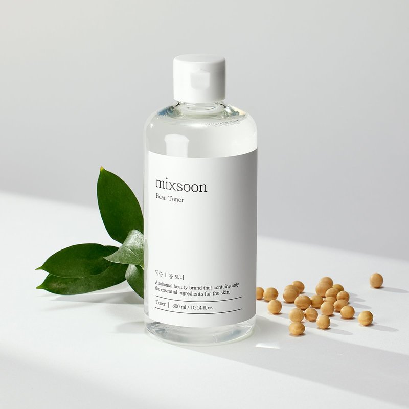 mixsoon Bean Toner Hydrating Facial Toner, Fermented Bean Extract, Hyaluronic Acid, Gentle Daily Care for Smooth, Radiant Skin 300ml / 10.14 fl.oz. Korean Glass Skin Care