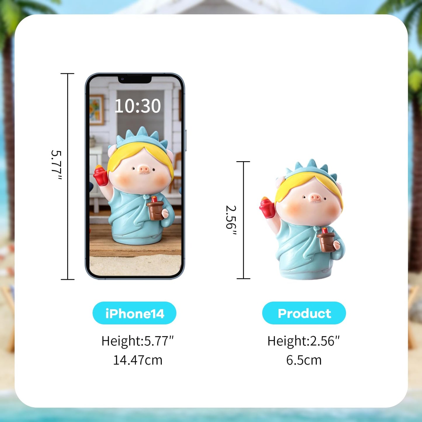 Popobox Ocean Free Roam Pig Series Blind Box Figures, Random Design Action Figures Collectible Toys for Birthday Gift, Home Decorations, Single Box