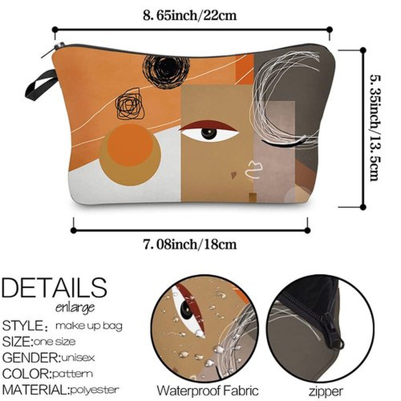 LOOMILOO Cosmetic Bag for Women, Adorable Roomy Makeup Bags Travel Water Resistant Toiletry Bag Accessories Organizer (L2-55401)