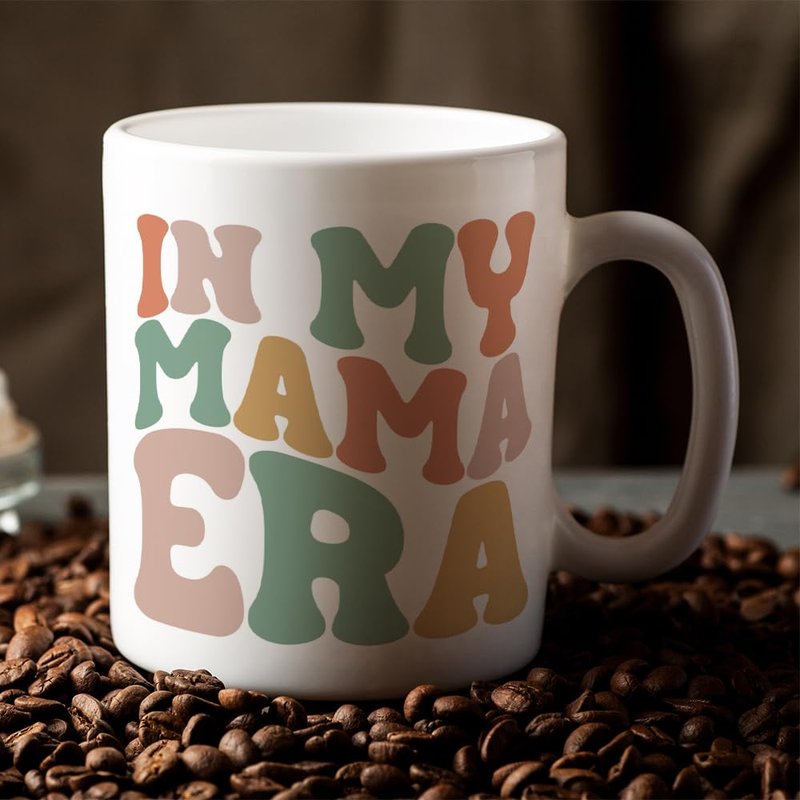 Fatbaby Mom Gifts Coffee Mug, Mothers Day Gifts For New Mom Pregnant Expecting Mama To Be, In My Mama Era Tea Cup 11oz