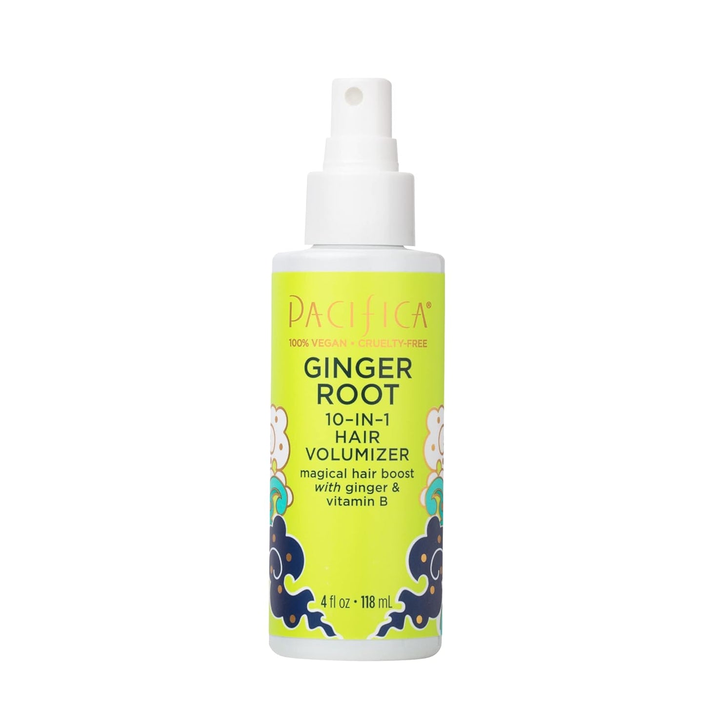 Pacifica Beauty Ginger Root 10 In 1 Hair Volumizer Spray - Root Booster, Lightweight Formula, For All Hair Types, With Vitamins + Antioxidants, Sulfate & Silicone Free, Vegan