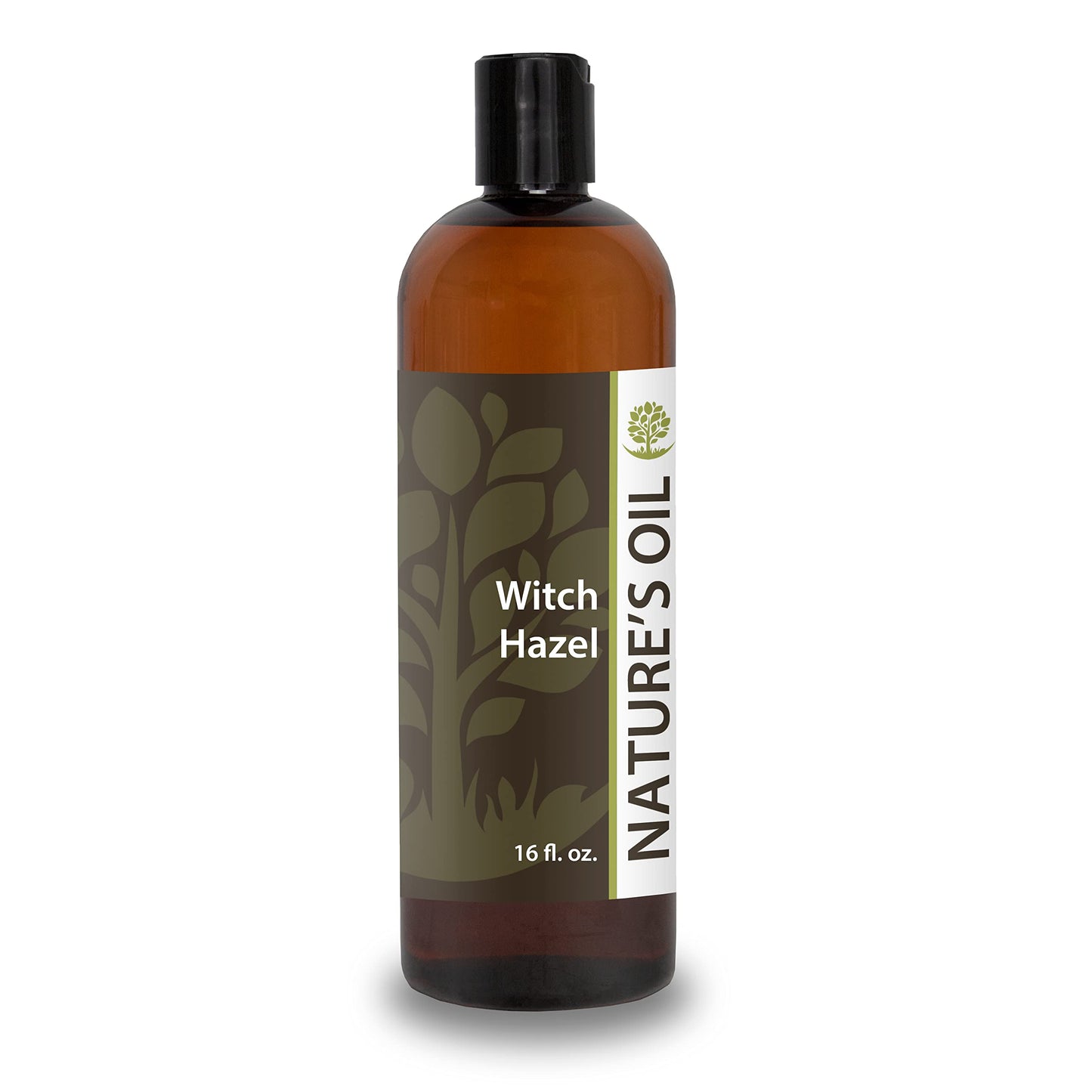 Nature's Oil Witch Hazel, 100% Natural, Fragrance Free (16 oz) 14% Alcohol