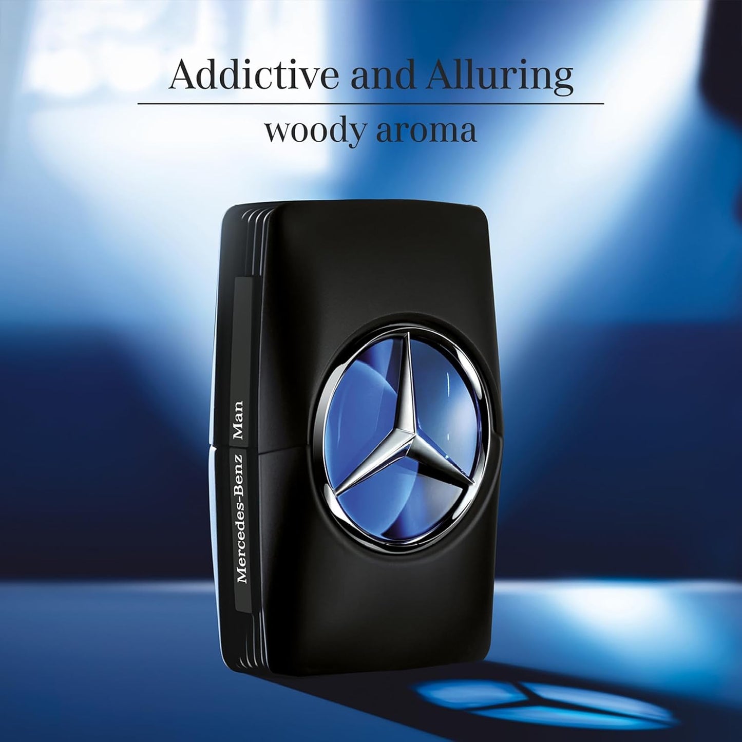 Mercedes-Benz Man Intense Cologne for Men - 3.4 Fl Oz - Eau De Toilette Perfume Spray for Man - Luxury Long Lasting Fragrance with Sensual, Floral, Woody Notes Gift for Men