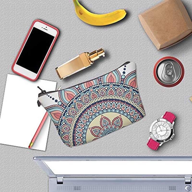 Deanfun Small Makeup Bag for Purse, Waterproof Makeup Bags Roomy Toiletry Pouch Travel Accessories Gifts (55884)